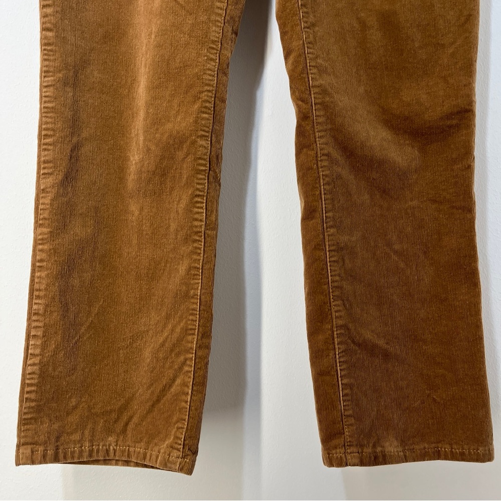 Talbots Classic Preppy Polished Straight Leg Cognac Corduroy Cute Pant [size 16] - Picture 6 of 10